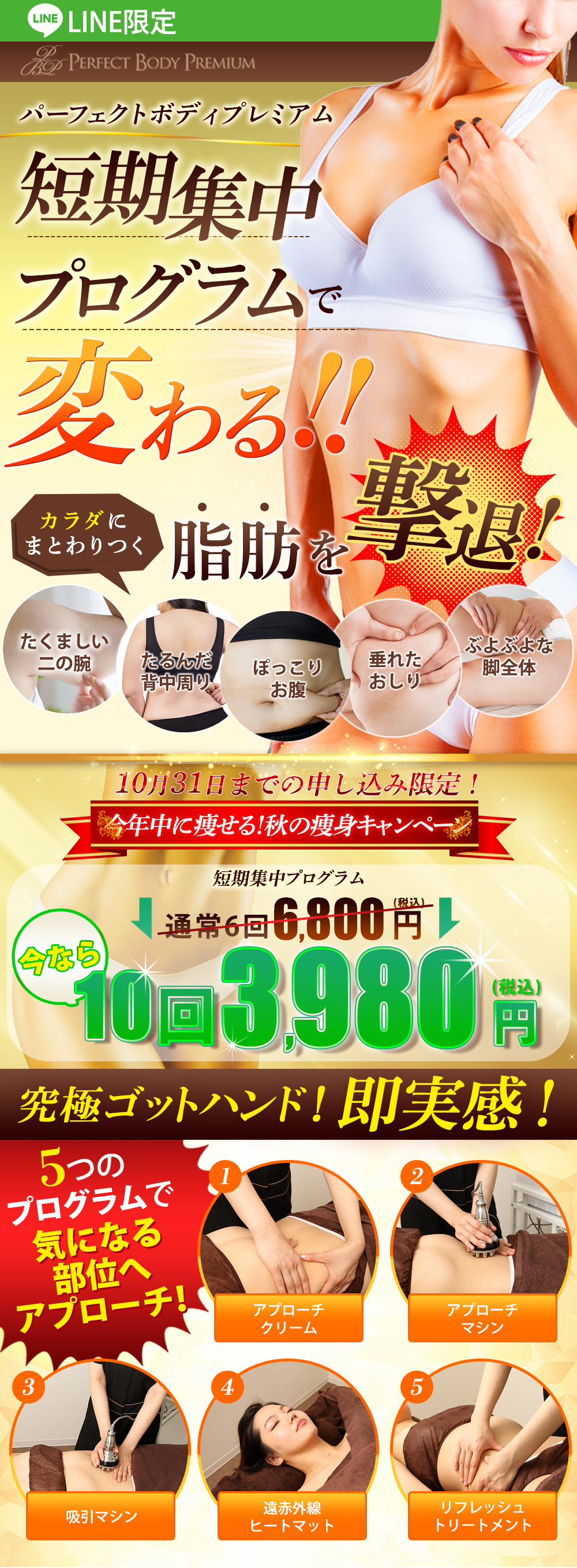 短期集中ダイエットコースで変わる！